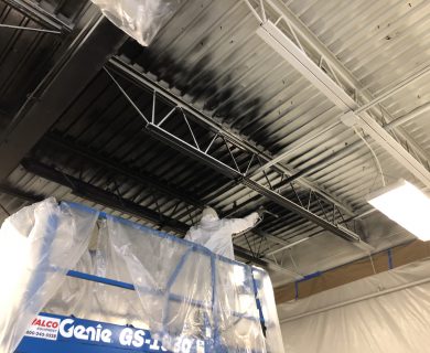 Flat Black Ceiling Painting